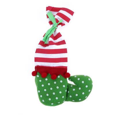 

Red White Stripe Elf Christmas Gift Candy Bag Santa Claus Cute Gift Bag
