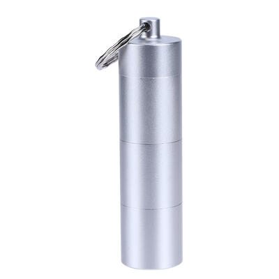

Outdoor Pill Storage Aluminium Box Keychain Metal Waterproof Box Container