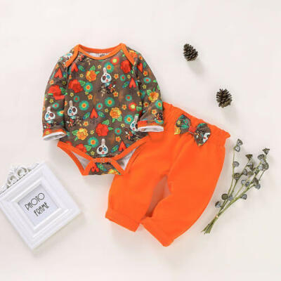 

Infant Baby Boy Girl Halloween Clothes Cotton T-Shirt Long Pants Leggings Outfit