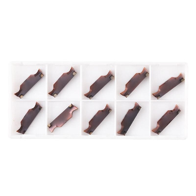 

10PCS Tungsten Carbide Insert Grooving Parting Turning Tool Solid Good Performance Blade MGGN