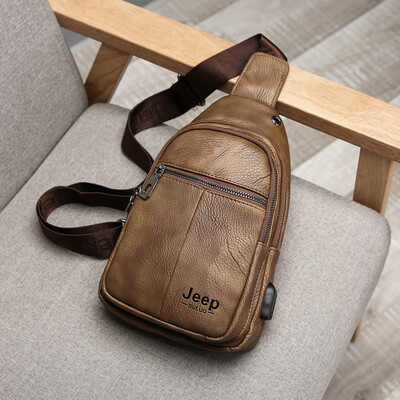 

New mens chest bag Korean version of the trend of mens bag casual sports charging small bag usb outdoor shoulder Messenger bag men