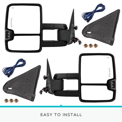 

Power Heated LED Turn Signals Towing Mirrors for 99-02 Chevy Silverado Sierra
