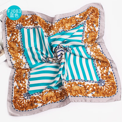 

2018 new silk satin small square small square Korean professional collar scarf FJ083