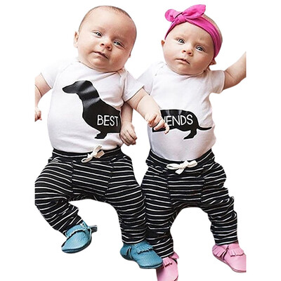 

Toddler Baby Girls Short Sleeve Letter Print ShirtPant Kids Clothes Outfits 70