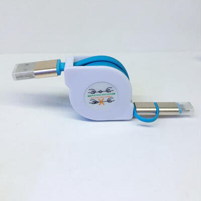 

Retractable Charging Cable Lightning Micro USB 2-in-1 2A USB Charging Cable For IPhone Samsung Nokia Huawei Xiaomi 33ft