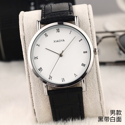 

South Korea fashion watches female students Korean version of simple leisure atmosphere quartz watch belts mens watches lovers wa
