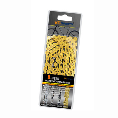 

Sports 9Speed Cycling Bike Chain MTB Road Racing Bicycle Half-Hollow 116L Parts