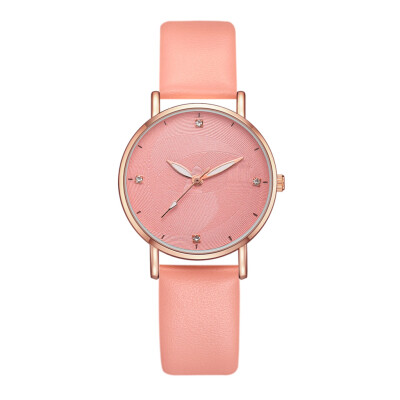 

2019 new ladies watch pu strap quartz watch female watch trend ladies watch