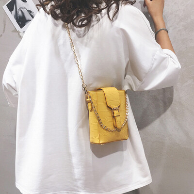 

Foreign gas chain handbag female bag 2019 new mobile phone bag fashion shoulder bag wild inssen indica crossbody bag