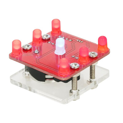 

DIY Swing Shaking LED Dice Kit Module with Small Vibration Motor