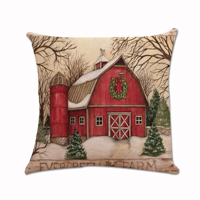 

Tailored 24 In Christmas Xmas Santa Claus Cushion Cover Pillow Case Square Car Home Decor
