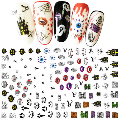 

〖Follure〗Halloween Nail Sticker Nail Decoration Horror Design