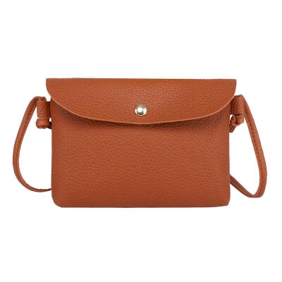 

Women Solid Shoulder Messenger Bags Casual Leather Satchel Crossbody Bag