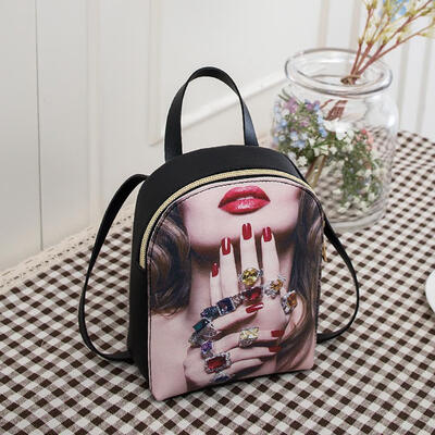 

Fashion Girls Shell Preppy Backpack Floral Print Bags Casual School Bag