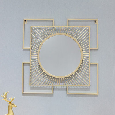 

YUEHONG Fashion wrought iron mirror home mirror sleek minimalist luxury 15406
