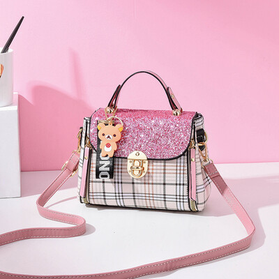 

Womens Bag Summer Fashion Baitie Texture Small Fresh Single Shoulder Bag with Western Style Slant Bag