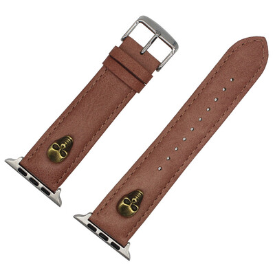 

Gobestart Cowhide Apex tail Buckle Wrist Watch Band Strap Belt For Apple Watch 42mm