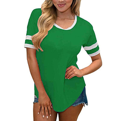 

Nomeni Women Summer Casual Short Sleeve Round Neck Tunic T-Shirt Tops Blouse