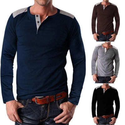 

Winterwear Slim Fit Long Sleeve Muscle Tee Shirts Casual T-shirt Tops Blouse for Men