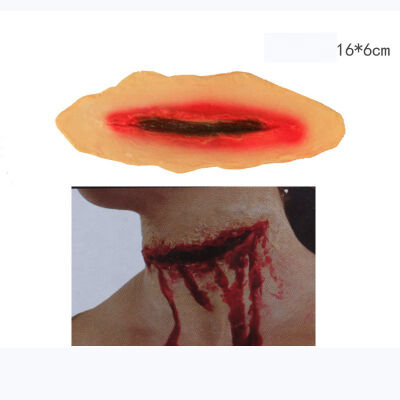 

Halloween Dress Up Props 3D Simulation Scars Latex DIY Festival Party Decorations New arrived