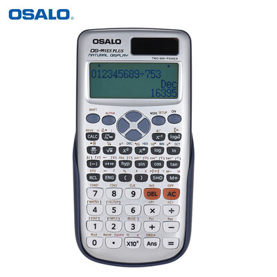 

OSALO OS-991ES PLUS Engineering Scientific Calculator Dual Power Supply Calculadora with Button Battery 417 Functions for Scientif