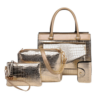 

Tailored Fashion Composite Bag Shoulder Crossbody Handbag Phone Bag For Women Girls 4Pcs