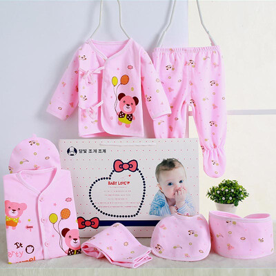

Baby Boys Girls Clothing Cotton Infant Underwear Fashion Suits Set 7 Pieces Clothes For 0-3M