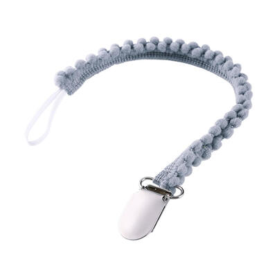 

Pompom Baby Teething Pacifier Clips Soother Nipple Holder Anti Drop Chain