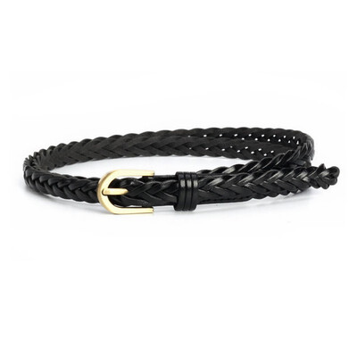 

VOCHIC Womens Skinny Braided Waist Belt Woven Thin Belt for Jeans Dress