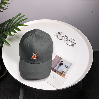 

Spring&summer new students hundred baseball cap female Korean version embroidered cap hip-hop outdoor sun hat pattern