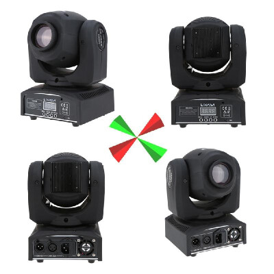 

Lixada DMX-512 Mini Moving Head Light 8 Color Changings LED Stage Light with Shapes Automatic Professional 911 Channel Party Disc