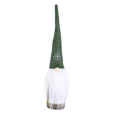 

Long Hat Santa Claus Holiday Dinning Table Decor Wine Bottle Covers Christmas Champagne Decorative Bag 2019 New