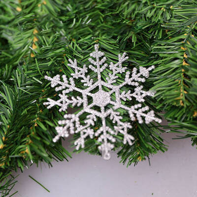 

New Fashion Christmas Decorations 128Cm Glitter Stereoscopic Snowflake Christmas Tree Ornament Pendants Home Decor Gifts