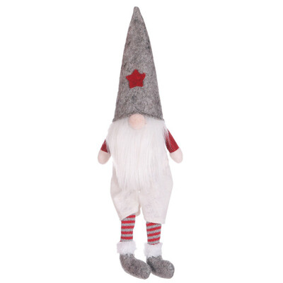 

Christmas Striped Cap Faceless Doll Little Figurine Ornament Decoration Nordic Gnome Old Man Dolls