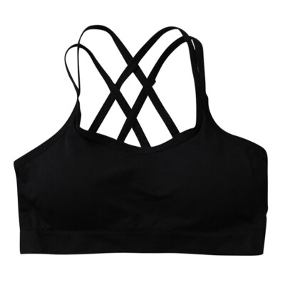 

1pc Women Lingerie Back Cross Strap Steelless Ring Quick-drying Running Fitness Sport Bra Chest Underwear