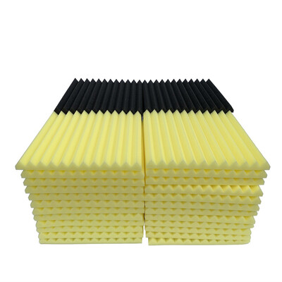 

Gobestart 48Pcs Acoustic Foam Panel Sound Stop Absorption Sponge Studio KTV Soundproof