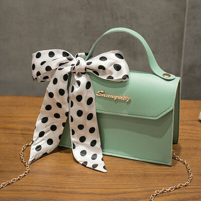 

Tailored Fashion Lady Shoulders Small Bag Cover Buckle Letter Purse Mobile Messenger Bag