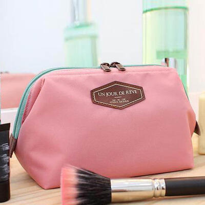 

Stylish Travel Make Up Pouch Bag Clutch Handbag Casual Purses Multi-colors Hanging Nylon Bag