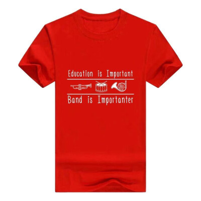 

Education Important Band Importanter Funny Band Short Sleeve T-Shirt