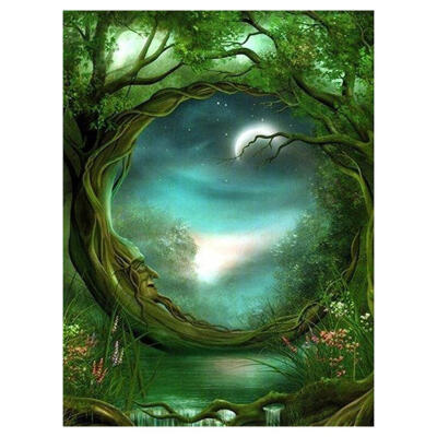 

5D DIY Full Drill Diamond Painting Moon Old Man Cross Stitch Embroidery Kit