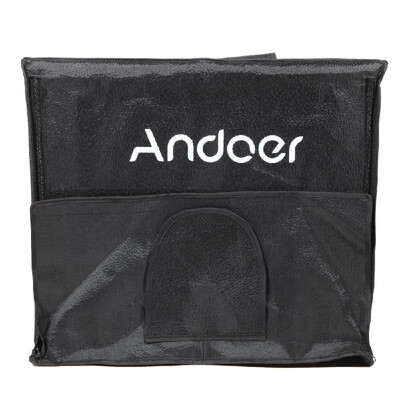 

Andoer 403535cm Foldable Photography Studio LED Light Tent Kit Softbox with 2 Light Panels 3 Color Backdrops Power Adapter Carry