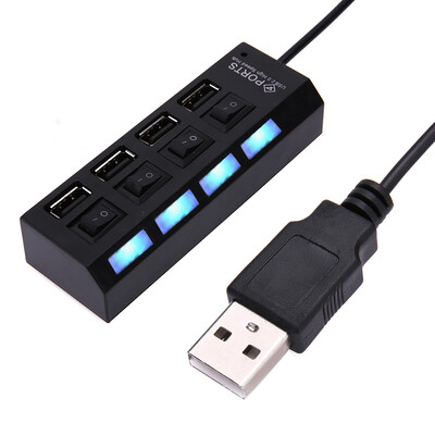 

4 Port USB Charging Dock Station Quick Charger with Indicator&Switches