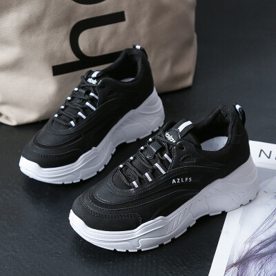 

Women Chunky Sneakers Fashion Patchwork Silver Bling Thick Sole Heel Ladies casual Shoes Breathable Platform Casual Women Shoes