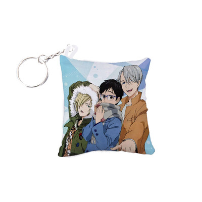 

Fat Bear Anime Mini Pillow Keychain Keyring Bag Phone Hanging Decor