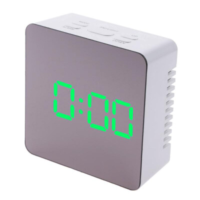 

Multifunctional Plastic Mirror LED Night Light Thermometer Digital Wall Clock Lamp Alarm Clock