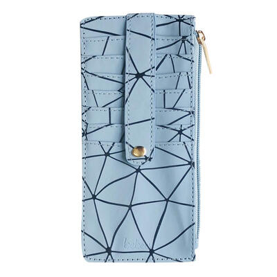 

Geometric Print Card Holder Women PU Leather Coin Purse Long Clutch Wallet