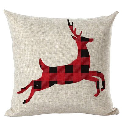 

Tailored Merry Christmas Pillow Cases Linen Sofa Cushion Cover Home Decor Pillow Core