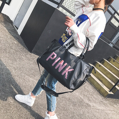 

2017 summer new letter sequins mobile handbags Europe&the United States fashion large-capacity travel bags
