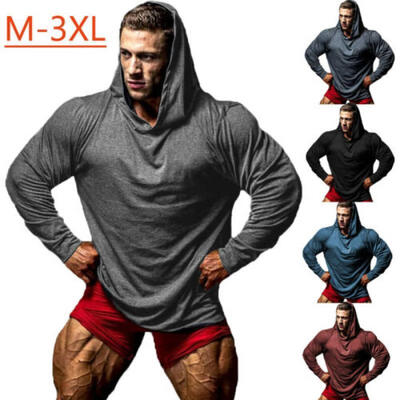 

Men Hoodie Fits Cotton Fall Autumn Pullover Sweatshirt Hoody Clothing Sweater UK