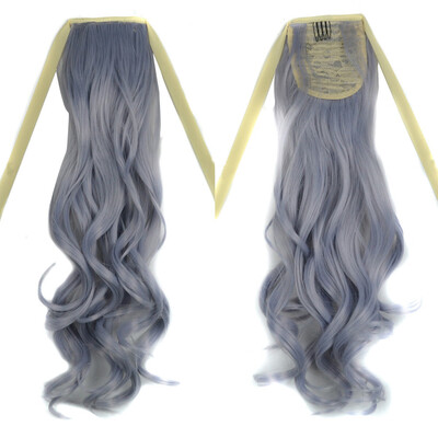 

〖Follure〗Personality Fashion Trend Grandmother Gray Long Curly Hair Bundle False Wig